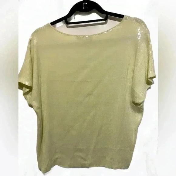 Robert Rodriguez vintage All over sequin short sleeve top S - Picture 2 of 4